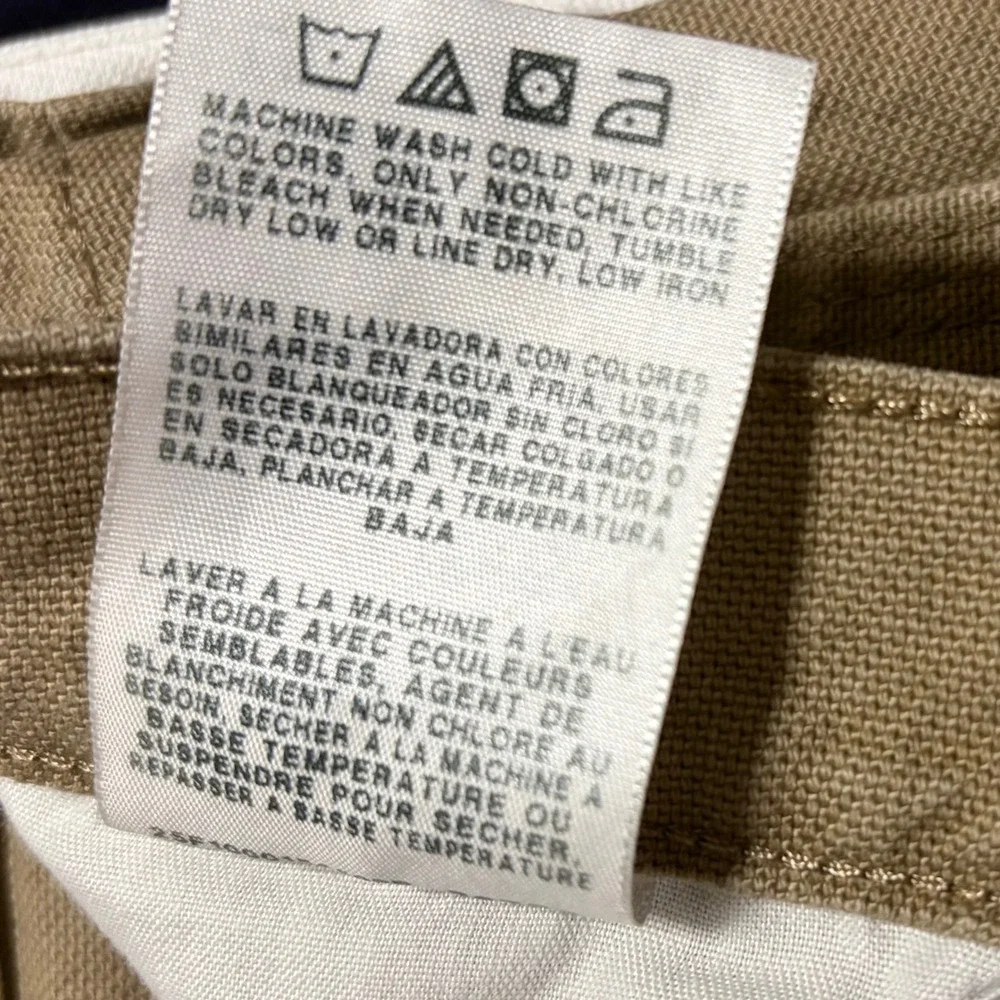 Wrangler Riggs Workwear Mens 40x32 Tan Khaki Carpenter Pants Canvas Utility EUC